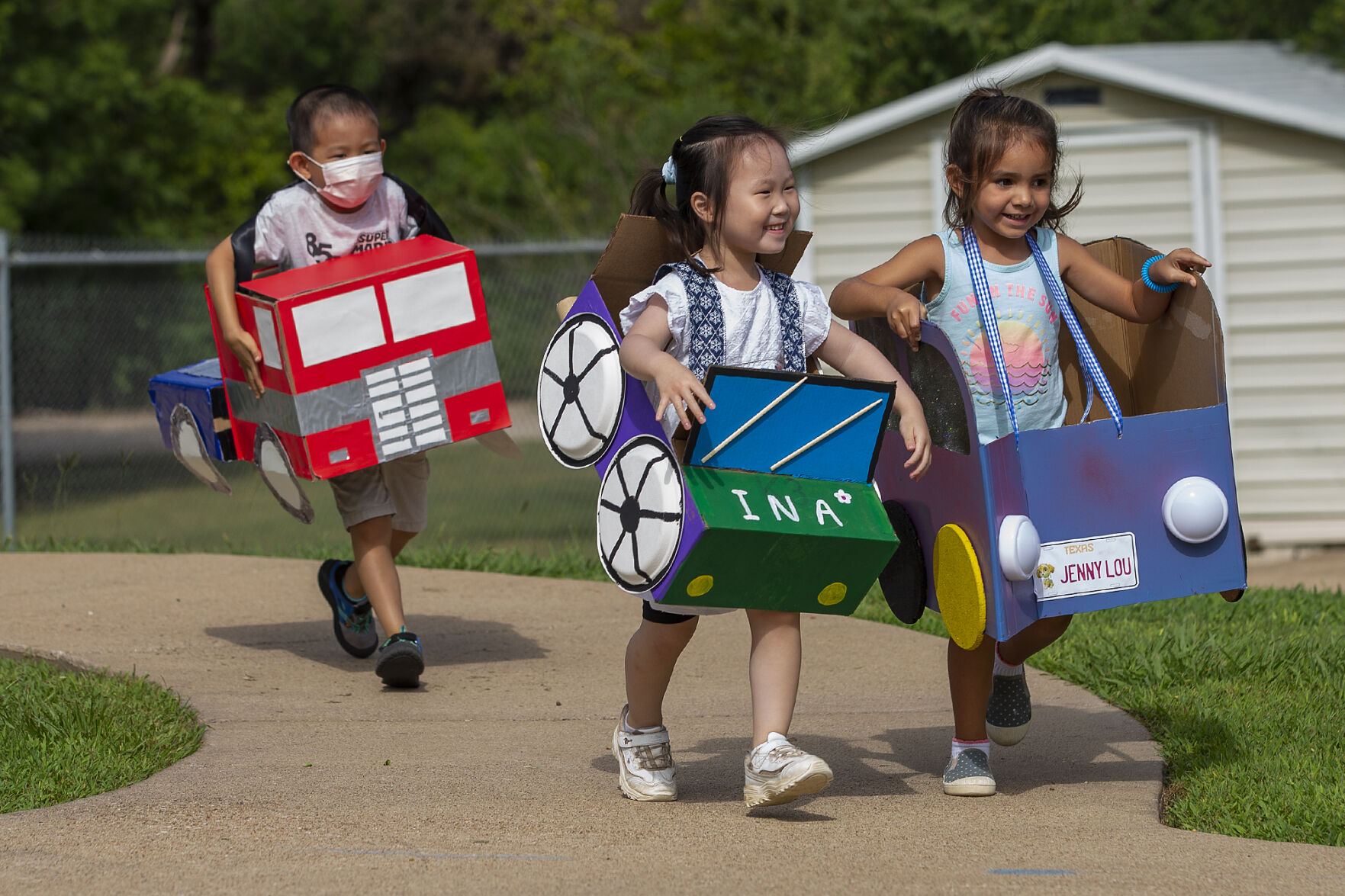 Preschool box car race